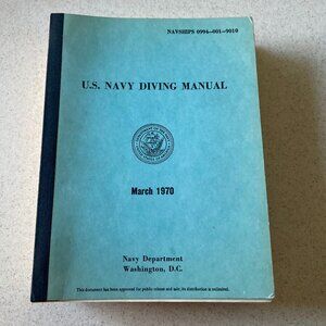 U.S. Navy Diving Manual 1970 Navships Vintage Piece of History